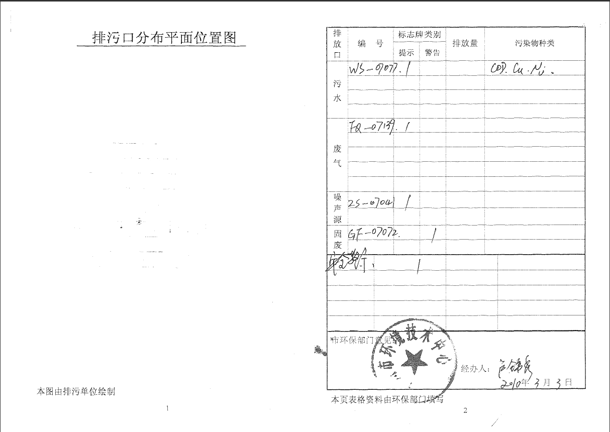 kaiyun开云(集团)智能科技股份有限公司排污口规范化文件